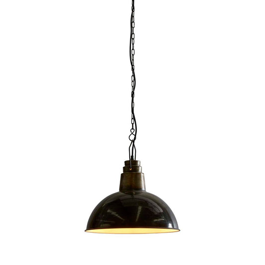 Napier - Old Black - Iron Dome Pendant LightZafferoZAF10181BK- Grand Chandeliers