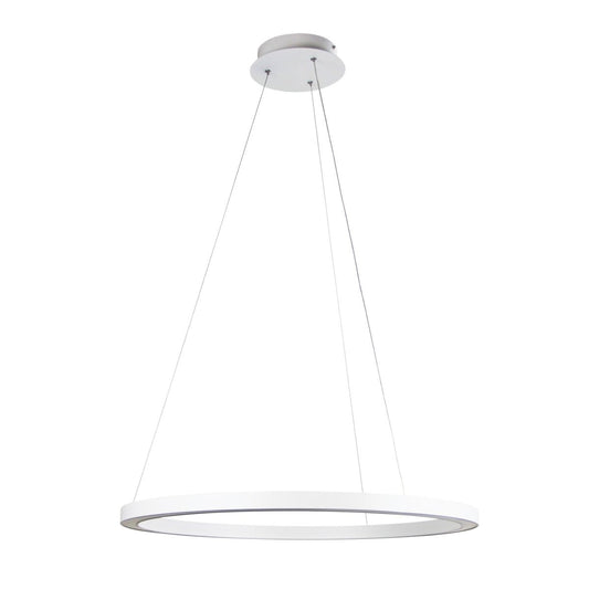 Nebula 60cm White Modern LED Halo PendantOriel LightingOL60914/60WH- Grand Chandeliers
