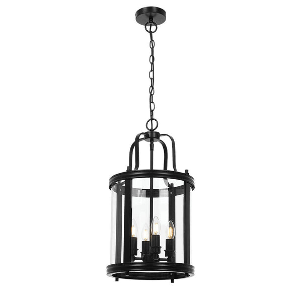 Newark 4 Lights Pendant in BlackTelbixNEWARK PE4-BK- Grand Chandeliers