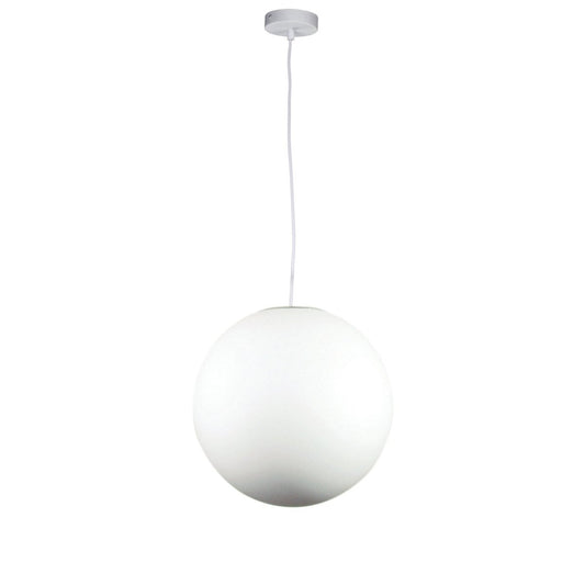 Phase 30cm White Acrylic Sphere PendantOriel LightingOL64130WH- Grand Chandeliers