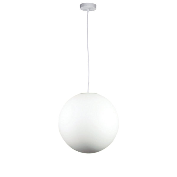 Phase 30cm White Acrylic Sphere PendantOriel LightingOL64130WH- Grand Chandeliers