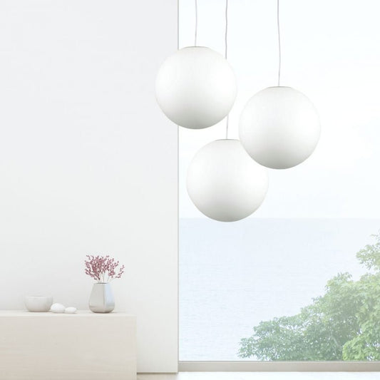 Phase 30cm White Acrylic Sphere PendantOriel LightingOL64130WH- Grand Chandeliers