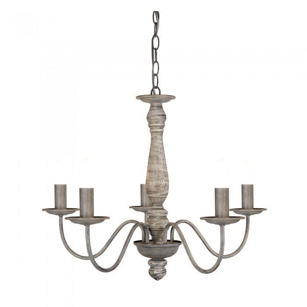 Quincy 5 Light PendantSuperluxR9235-GY- Grand Chandeliers
