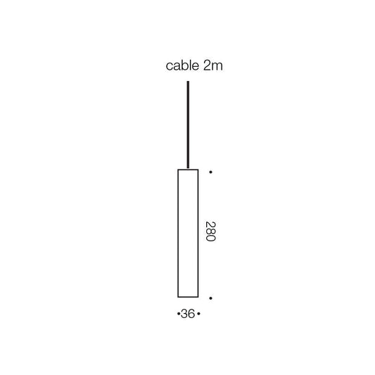 Reed LED PendantTelbixREED PE-BK- Grand Chandeliers