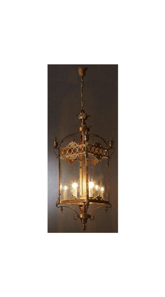 Riems Ceiling Pendant Large BrassEmac & LawtonELD13- Grand Chandeliers