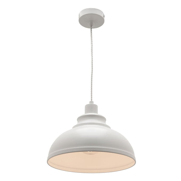 Risto 1 Light White PendantCougar LightingRIST1PWHT- Grand Chandeliers