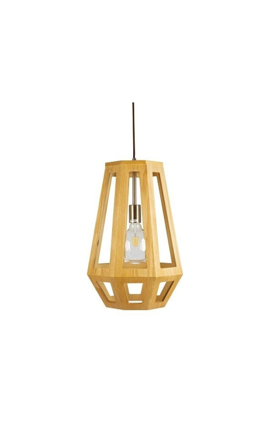 Santon 1 Light 35cm Timber Veneer PendantFiorentinoSANTON-35 Wood- Grand Chandeliers