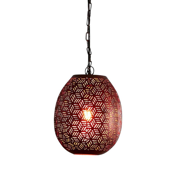 Sigma Small- Bronze- Perforated Pod Pendant LightZafferoZAF12073- Grand Chandeliers