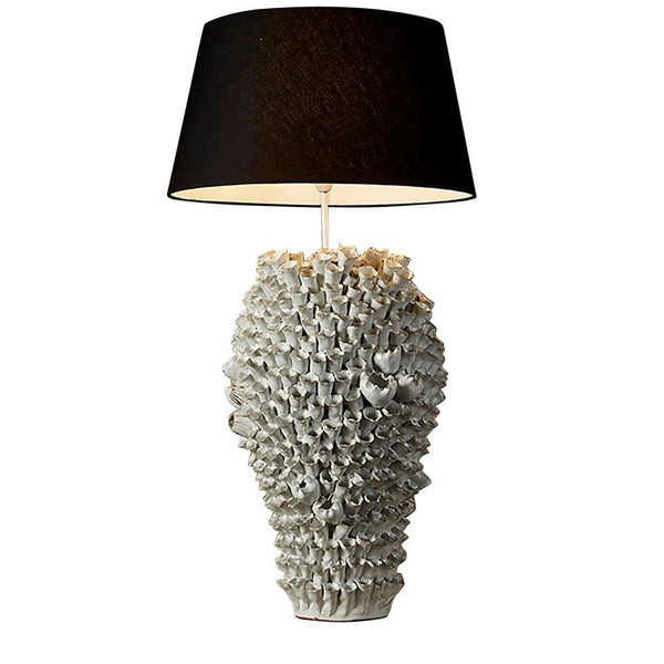 Singita Ceramic Table Lamp Base WhiteEmac & LawtonELTIQ102601- Grand Chandeliers