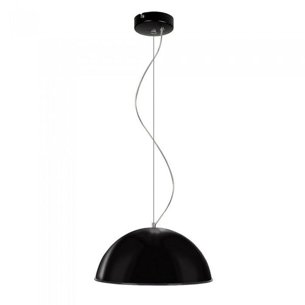 Small Retro Modern Shade Pendant in BlackSuperluxMS400-BLWH- Grand Chandeliers
