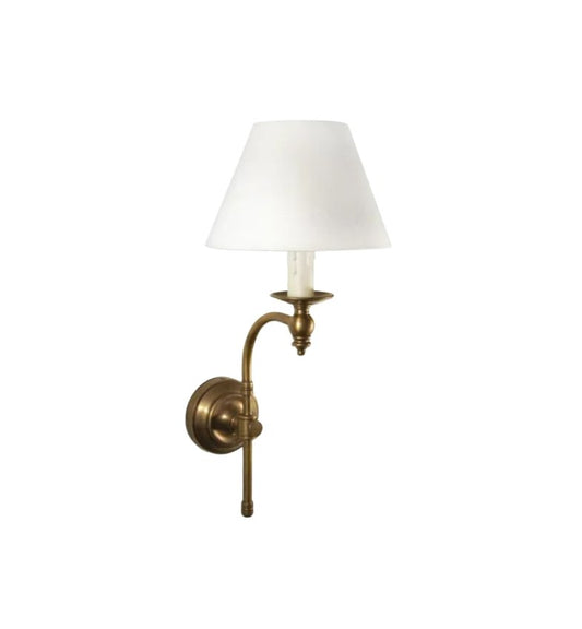 Soho Curved Wall Light Base Antique BrassEmac & LawtonELPIM50002AB- Grand Chandeliers