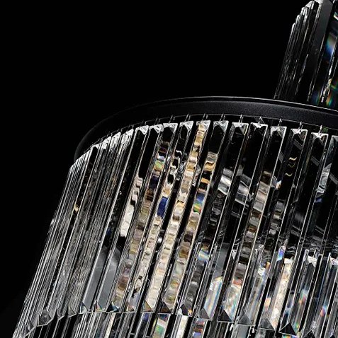 Spiral Chandelier - Large Black - 700x2000Grand Chandeliers5510227-BK-1- Grand Chandeliers