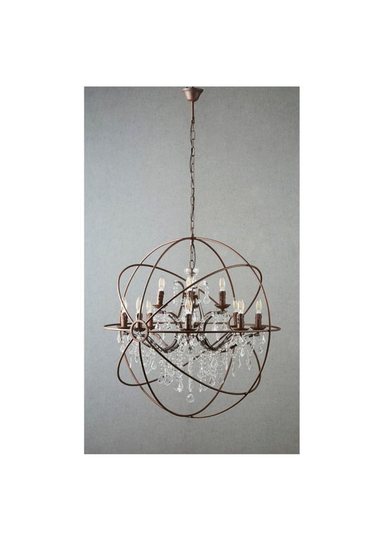 Sundance Chandelier Large RustEmac & LawtonELZR600284OR- Grand Chandeliers