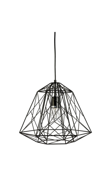 Trapani 1 Light Black Frame PendantFiorentinoTRAPANI-1P- Grand Chandeliers