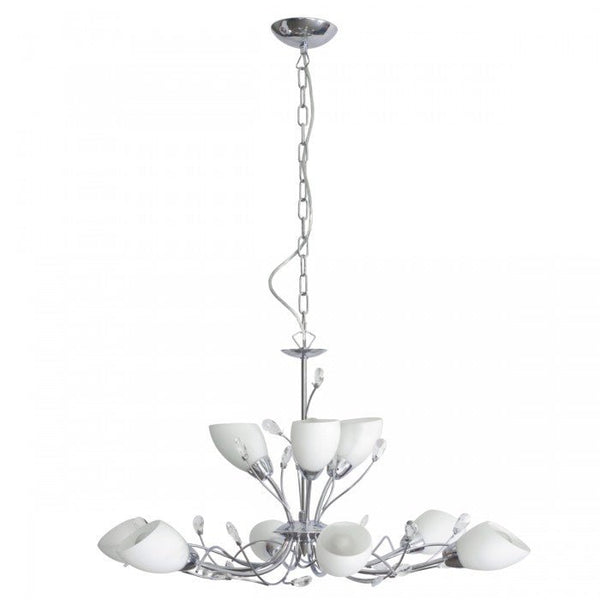 Tulip 9 Light Ceiling PendantSuperluxR2769-9P-CH- Grand Chandeliers