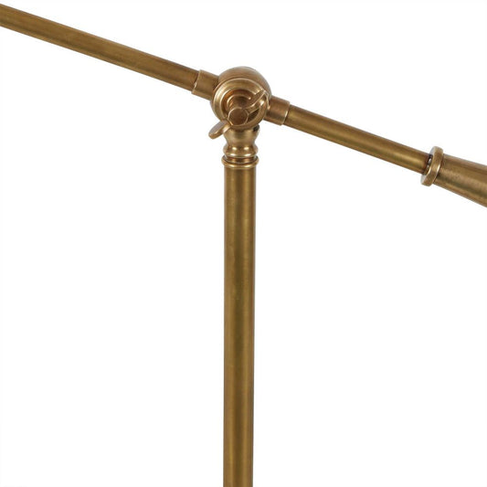 Verona Floor Lamp with Marble Base BrassEmac & LawtonELPIM31290- Grand Chandeliers