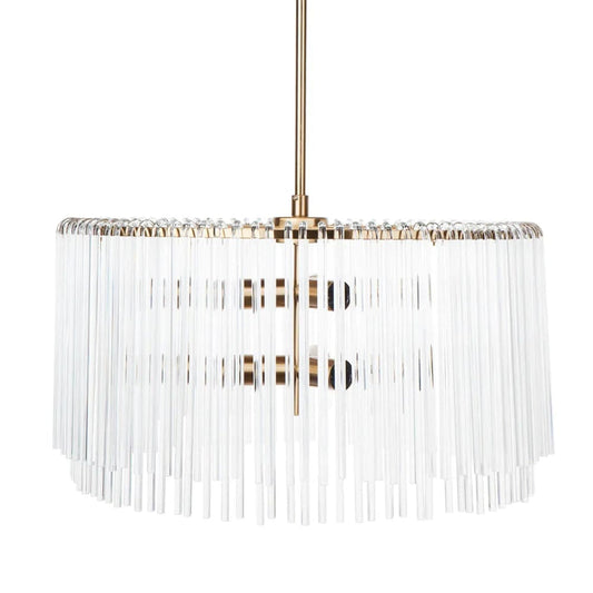 Zara Pendant - Round BrassCafe Lighting & Living20549- Grand Chandeliers